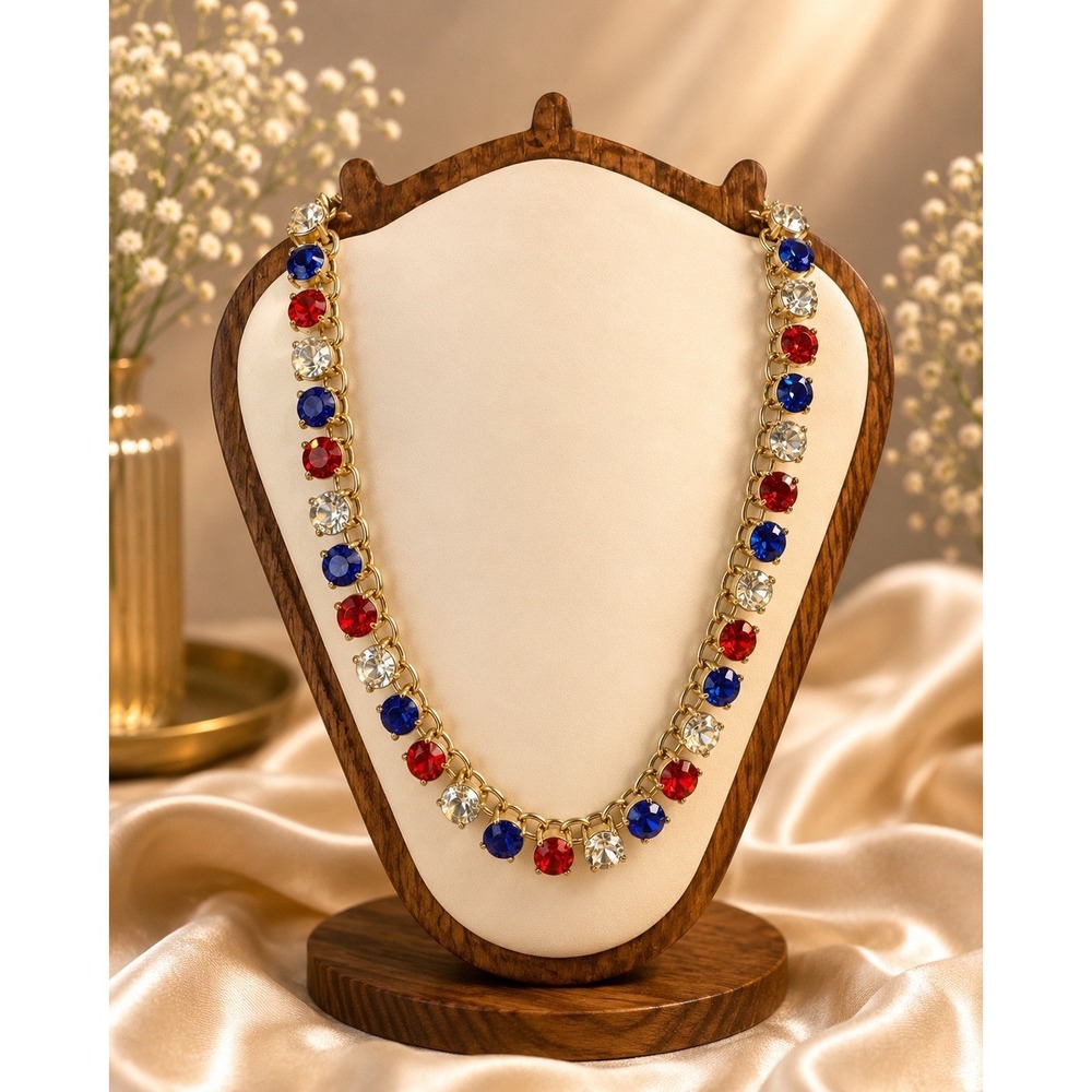 America the Beautiful Crystal Necklace